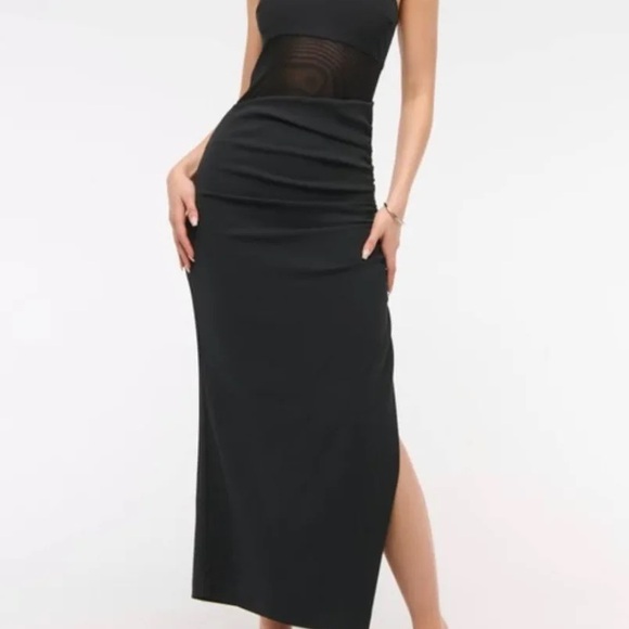 Abercrombie & Fitch Dresses & Skirts - Abercrombie & Fitch Women's Sheer Draped Maxi Dress
